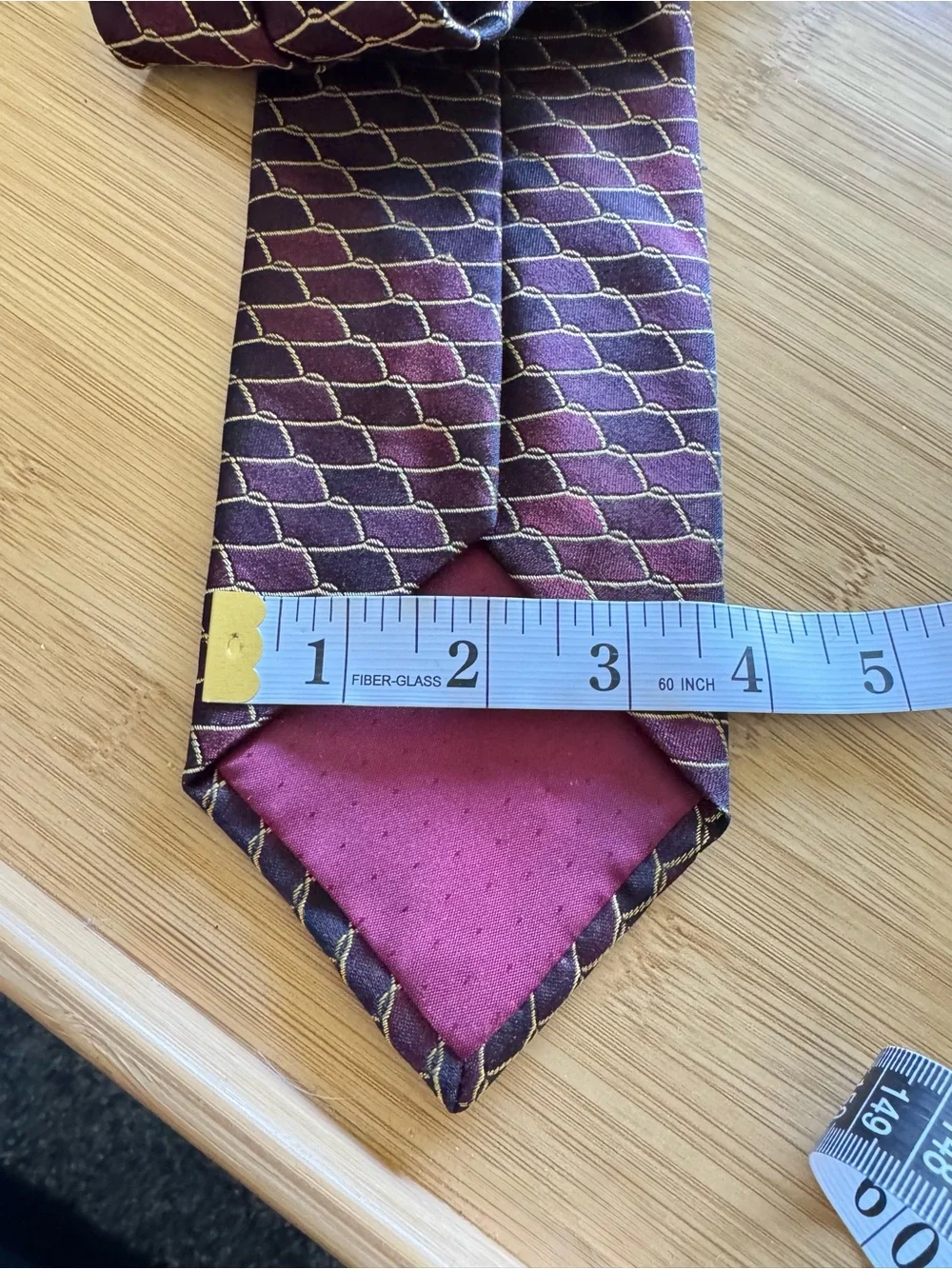 FROG Brand Men’s Geometric Print Silk Neckties- Set Of 2- Made in Italy 60”